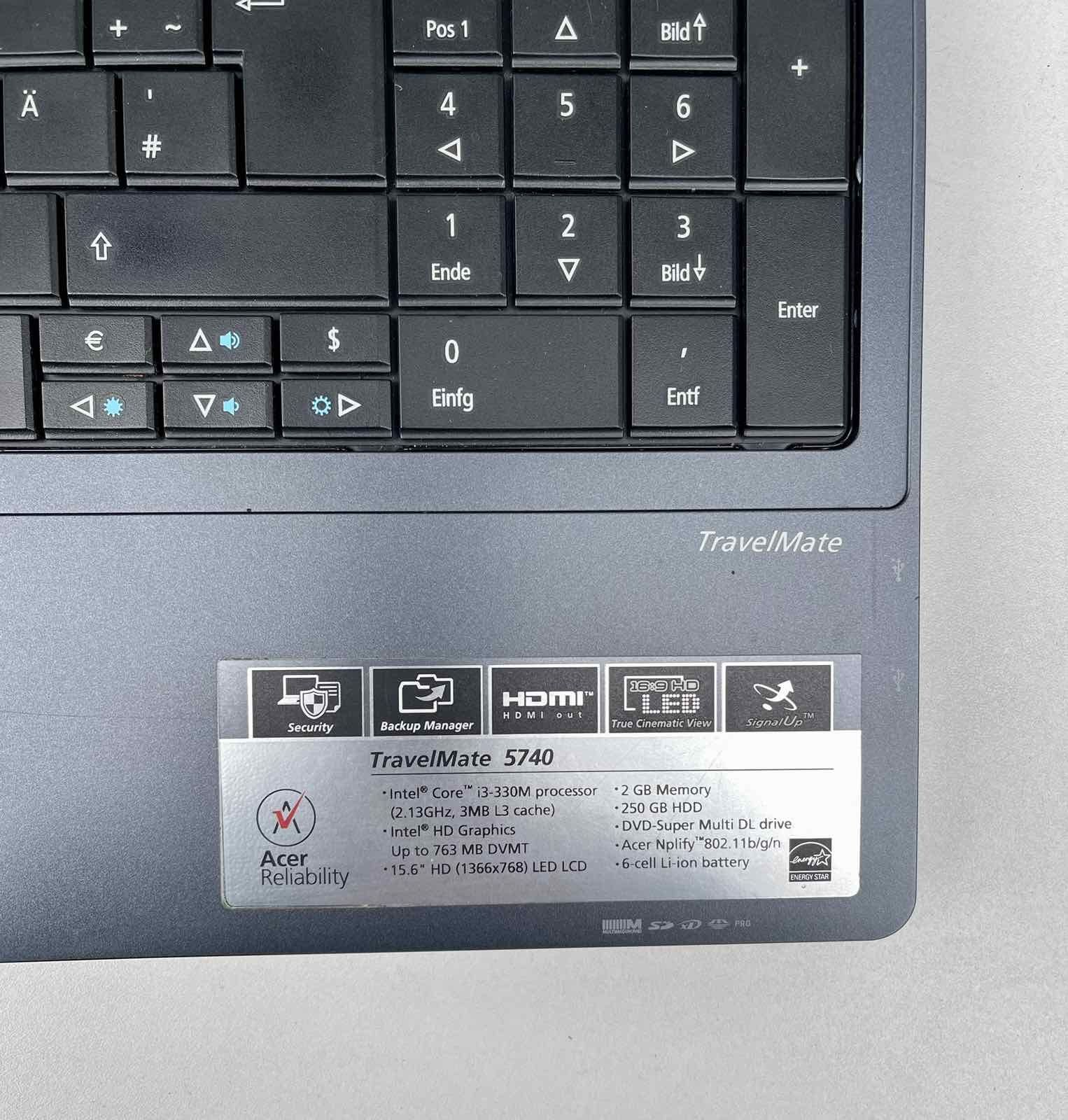 Ноутбук Acer TravelMate 5740