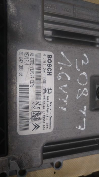 / Peugeot 308 T7 zestaw startowy stacyjka kluczyk komputer 1.6 Vti