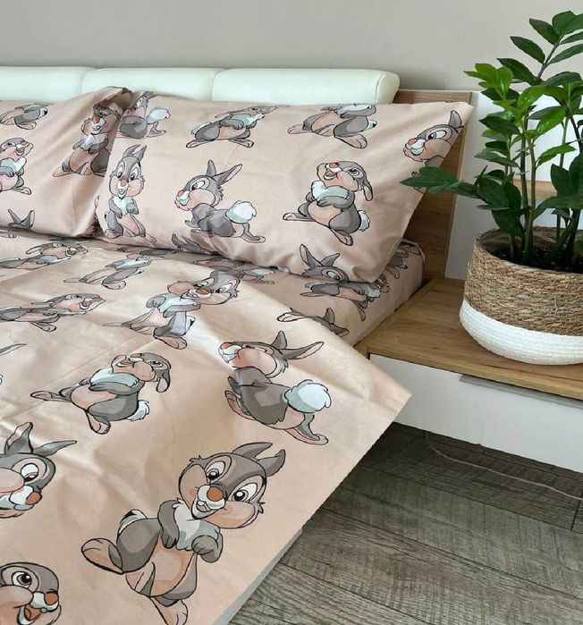 Дитяча постільна білизна з зайчиками