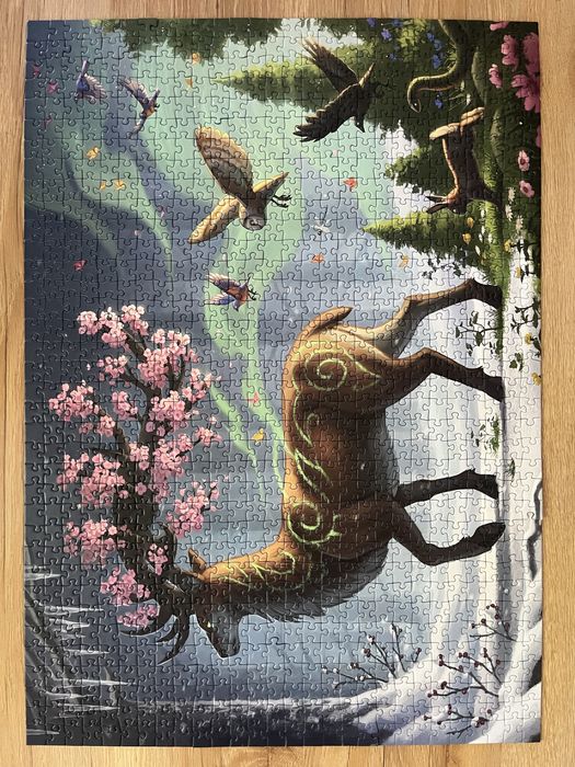 Puzzle ravensburger 1000 Zwiastun wiosny jeleń