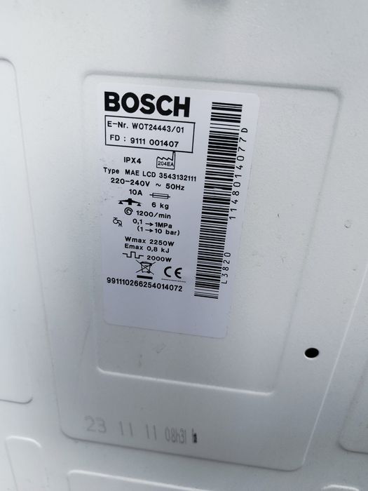 Pralka Bosch logixx 6