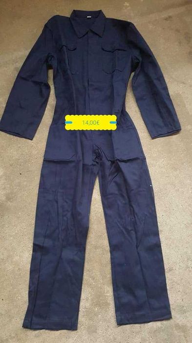Fardas de trabalho (bata; calça e fato de macaco)