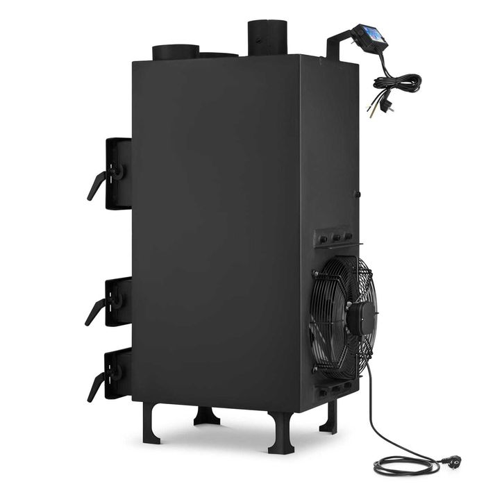 Piec nadmuchowy z nadmuchem dmuchawa HIGHER PN3 o mocy 25 kW ECODESIGN