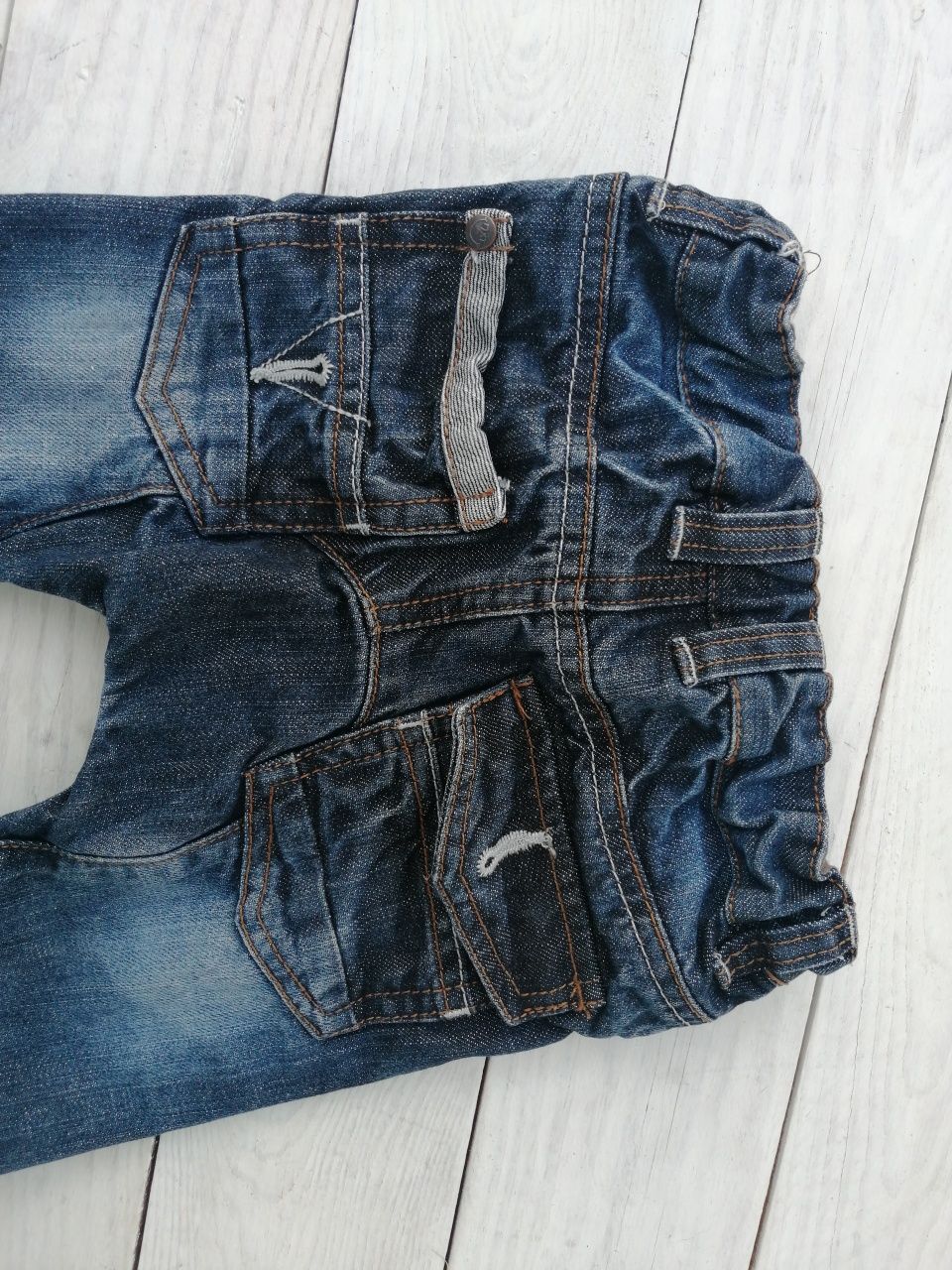 Zestaw Spodnie jeansowe NEXT roz. 80 cm Next + koszulka TU