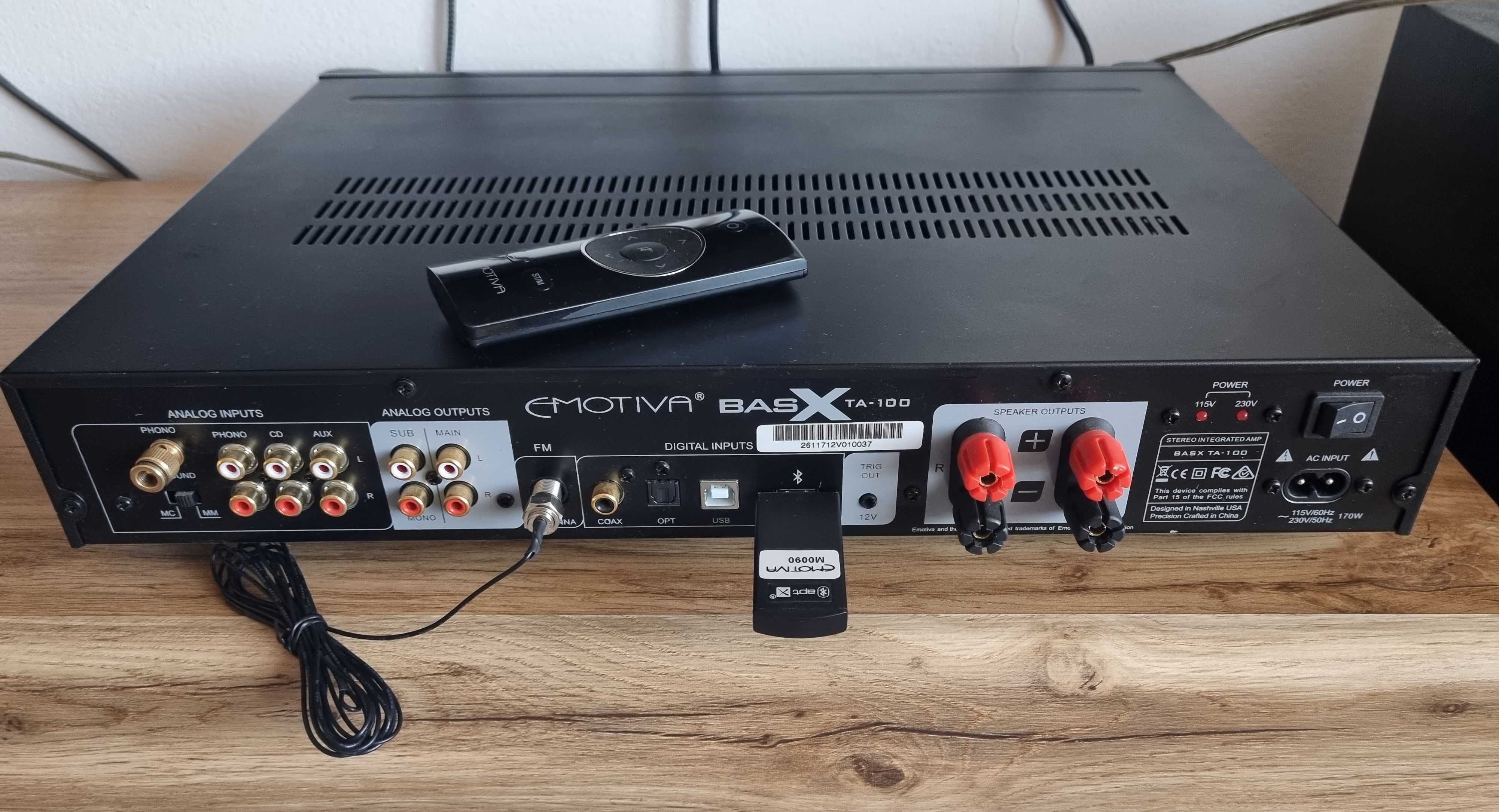 Wzmacniacz / amplituner Emotiva BasX TA-100 / DAC apt-x BT