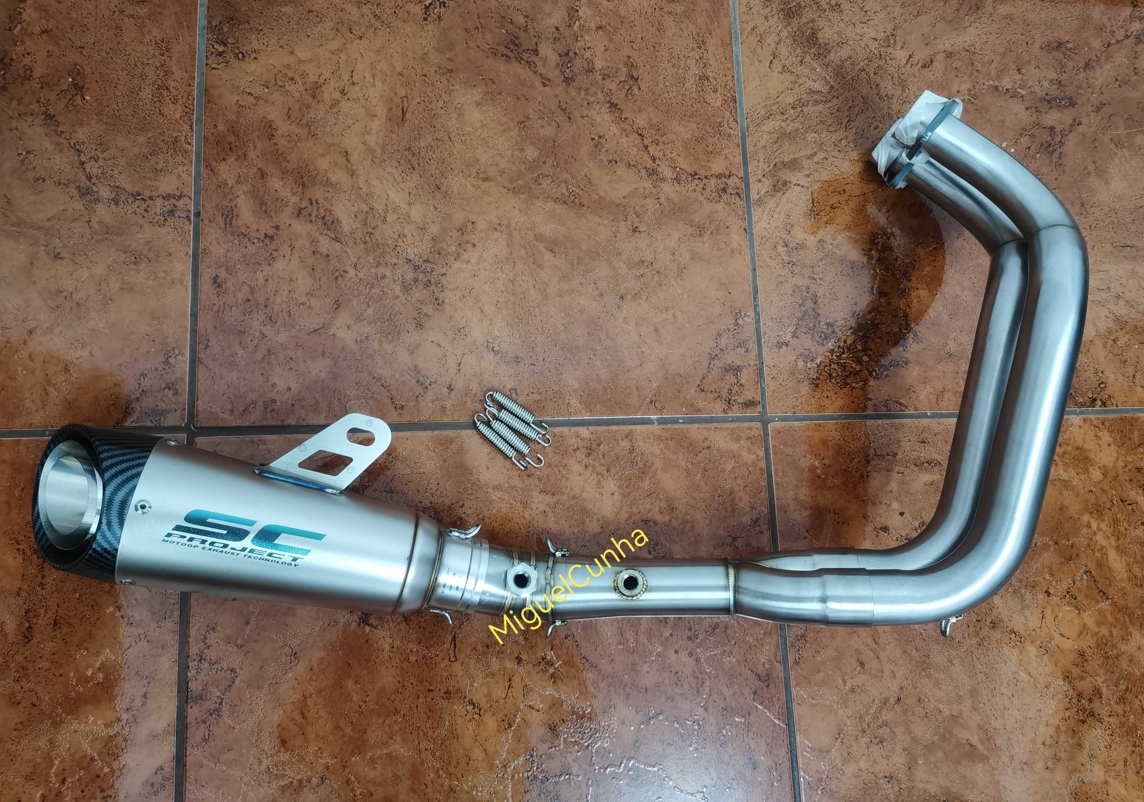 Linha escape MT07_2025 (2sondas) - inox - NOVA
