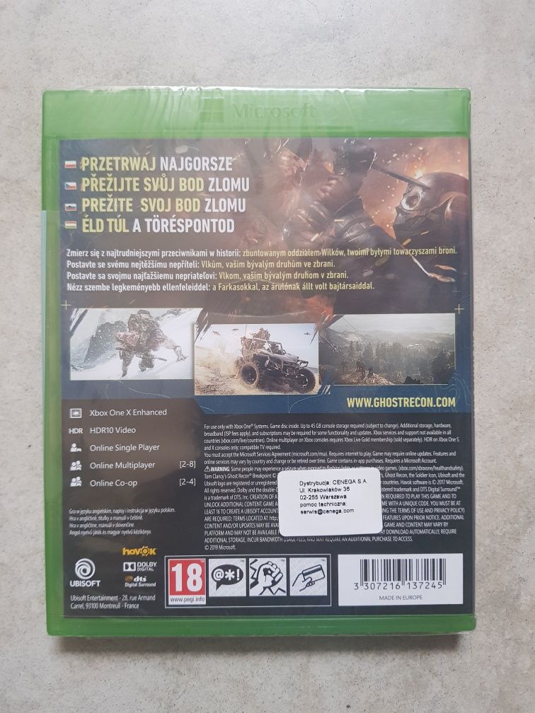 Nowa gra XboxOne GHOST RECON BREAKPOINT zafoliowana !