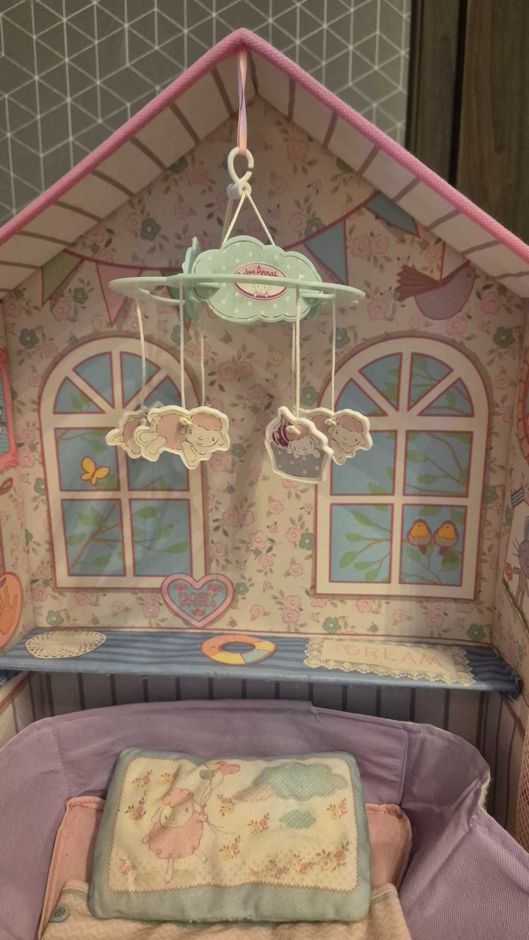 Łóżko dla lalki, sypialnia Baby Annabelle, Baby Born, domek dla lalki.