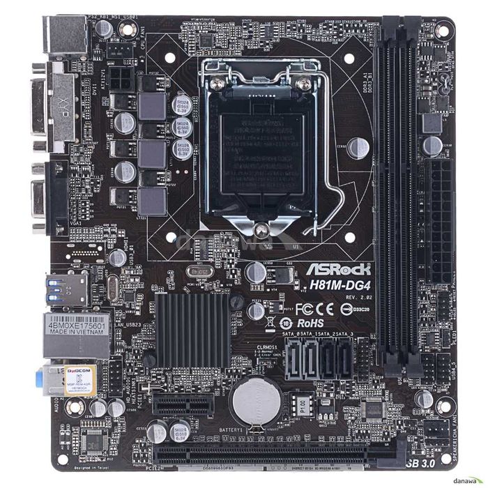 Материнська плата ASRock H81M-DG4 (s1150, Intel H81, PCI-Ex16)