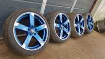 Alufelgi 18 ladna opona lato  5x112  felgi  Audi