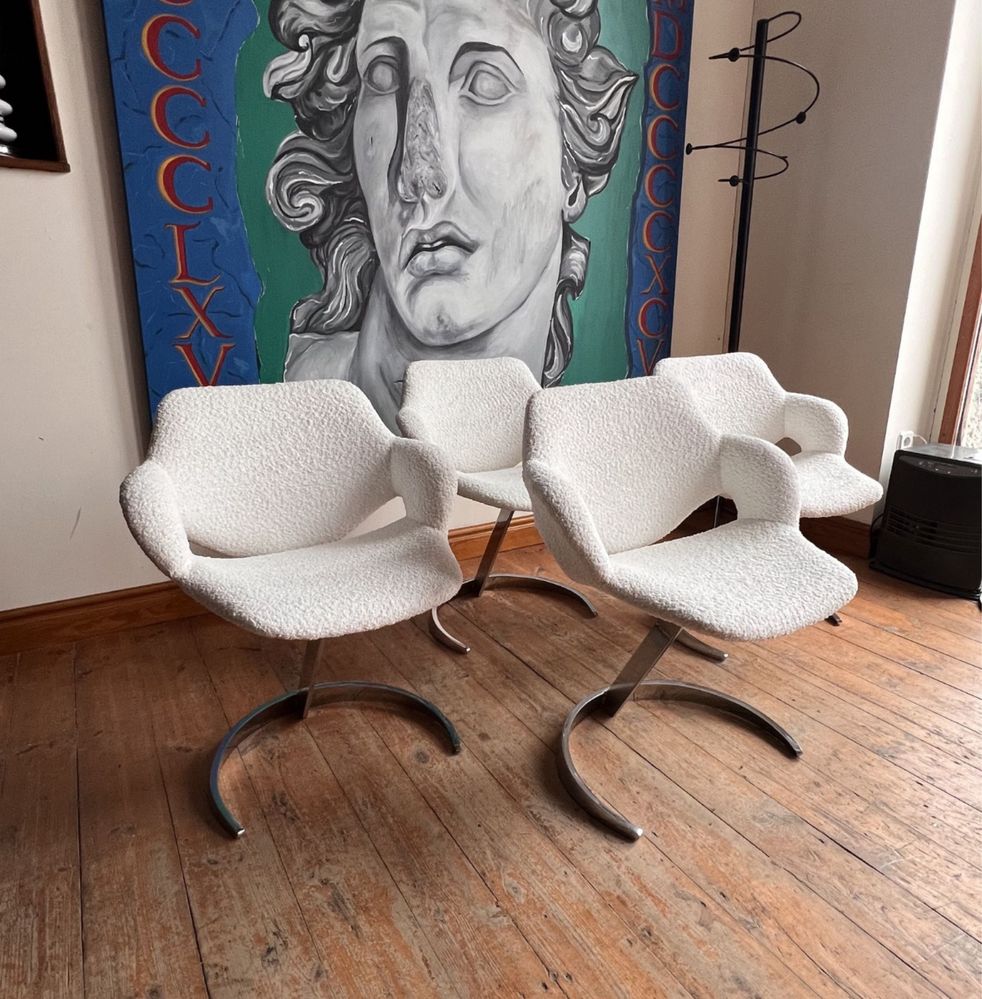 Boris Tabacoff Mobilier Modulaire Moderne krzesło Scimitar. Mid centur
