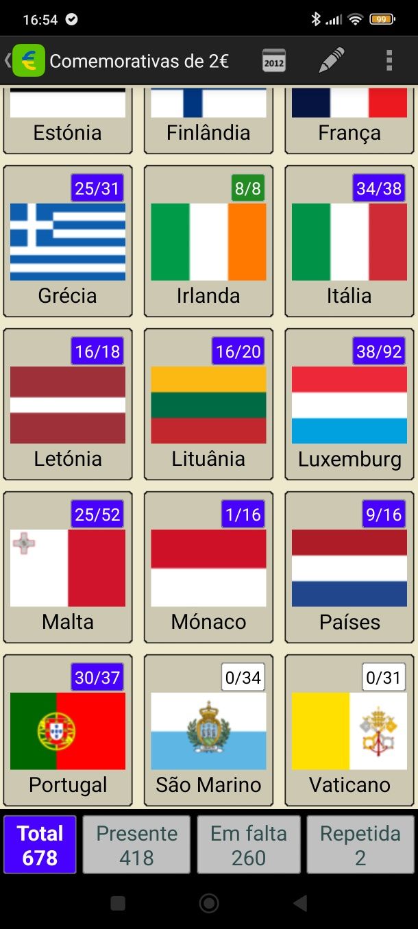 Moedas Comemorativas 2€