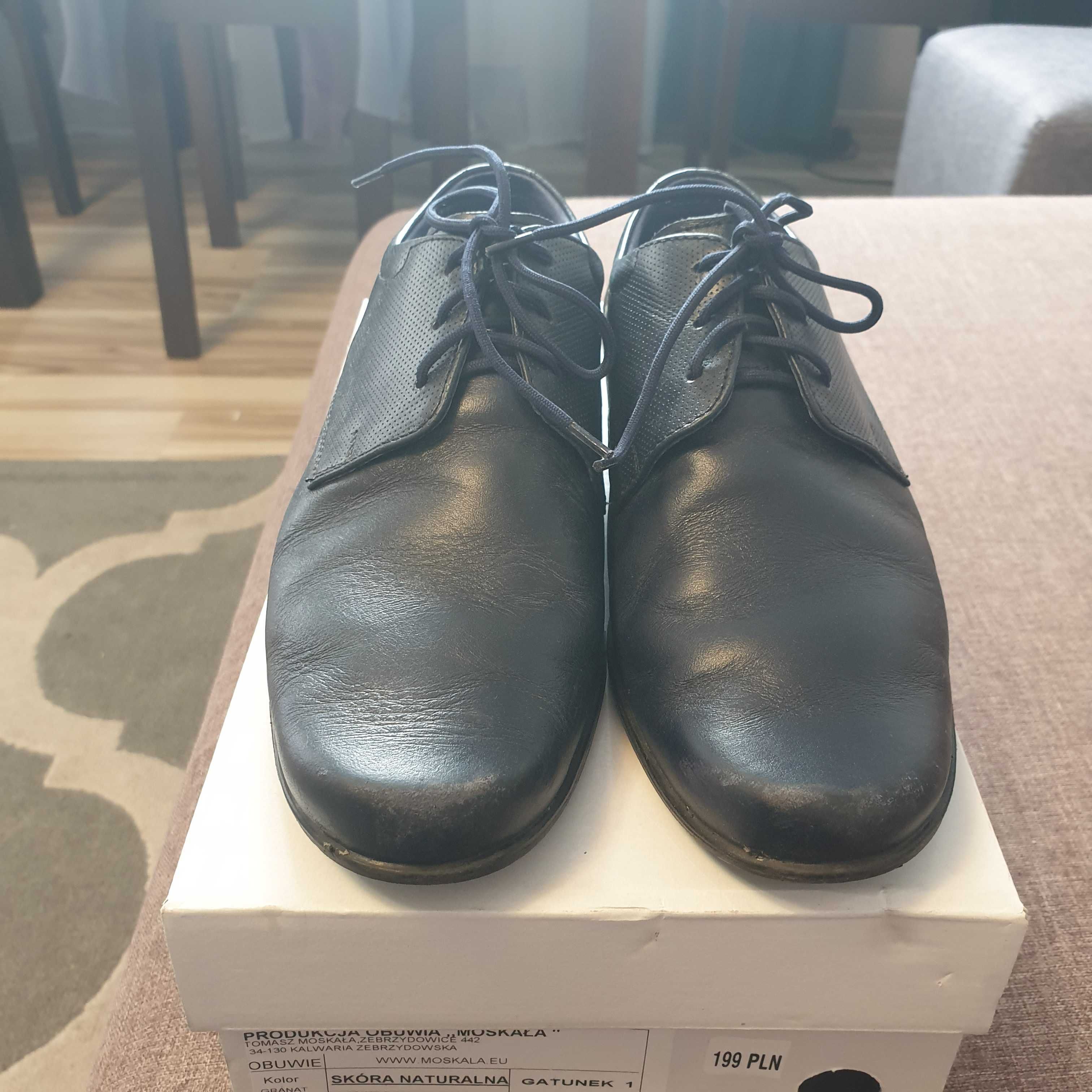 Buty eleganckie skóra rozmiar 34