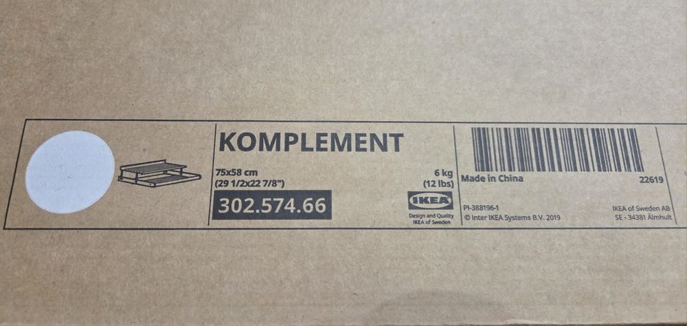 Komplement polka na buty 75x58