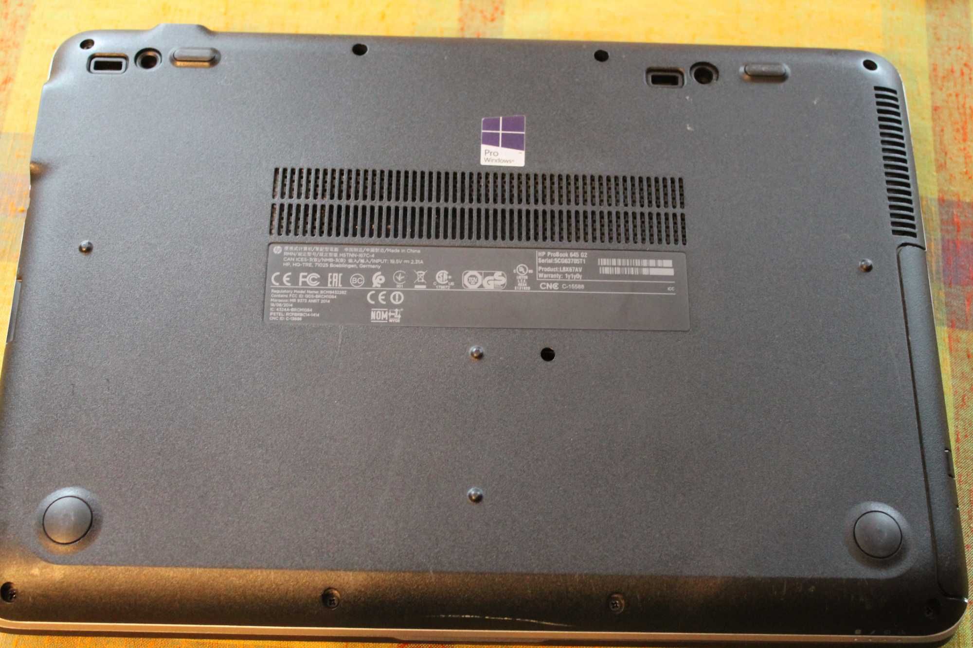 HP ProBook 645 G2 - 4 ядра (AMD PRO A8-8600B, 8/ ssd-128 gb).