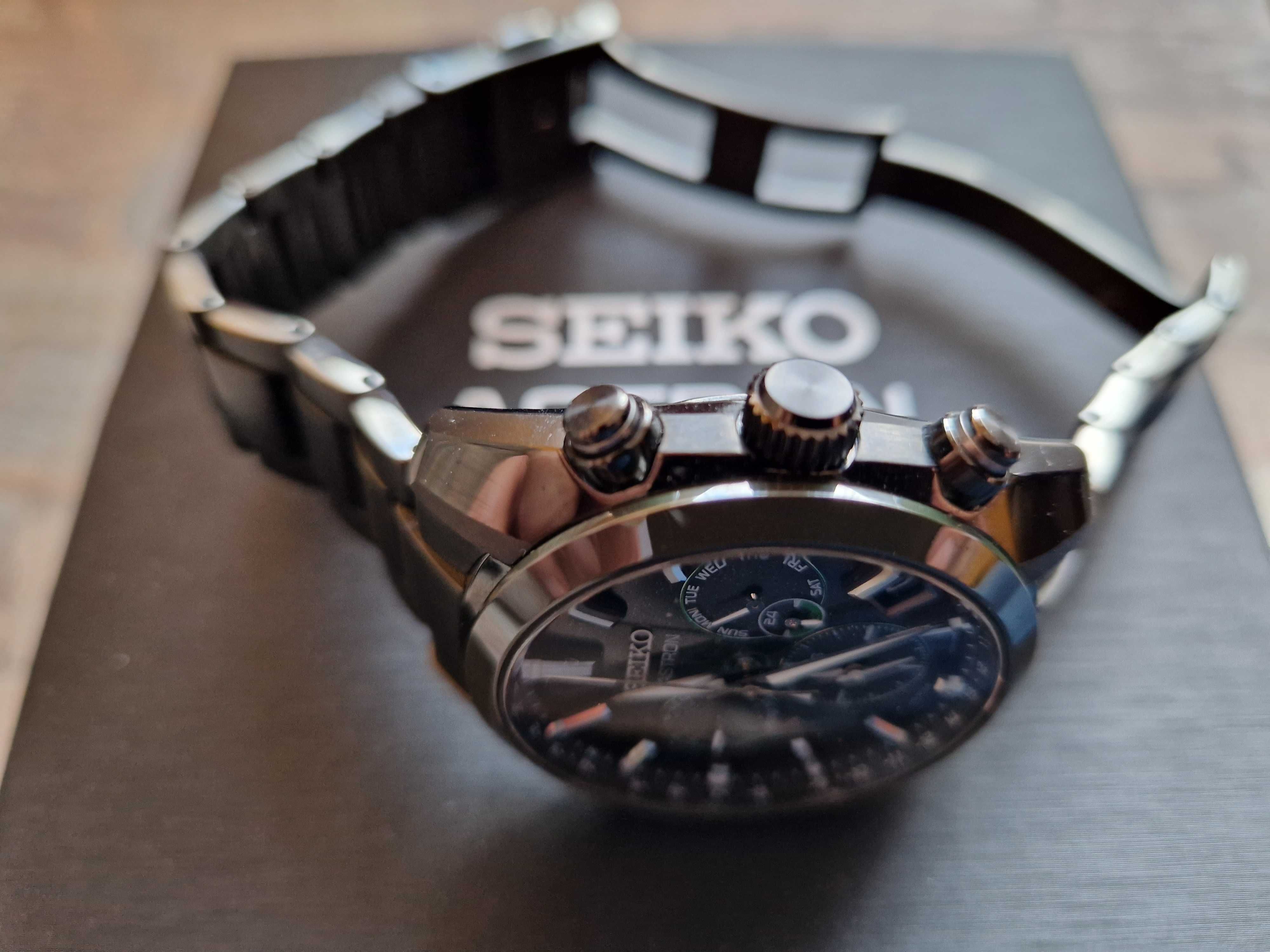 Seiko Astron Green Dial GPS Solar Watch SSH079J1 OKAZJA.