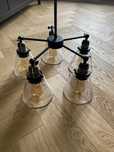 Lampa  sufitowa i dwa kinkiety.