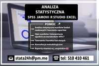 Analiza statystyczna, analiza badań, statystyka - SPSS R Studio Jamovi