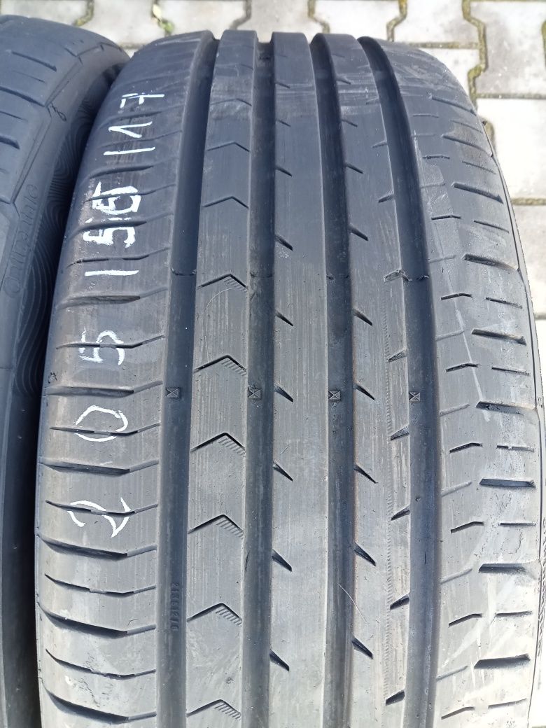 2x Opony Używane Letnie 205/55R17 Continental