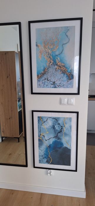 Plakat drukowany na płótnie obraz bez ramy 2 sztuki 40x60 cm