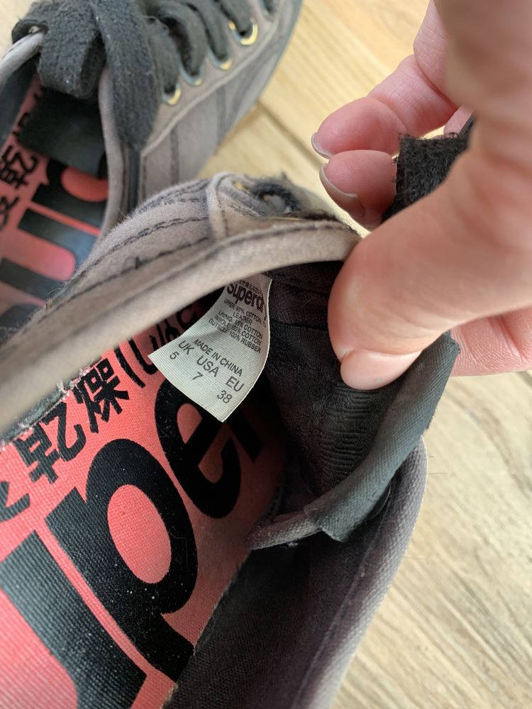 Кеды кеди черные чорні 38 размер розмір женские жіночі Superdry