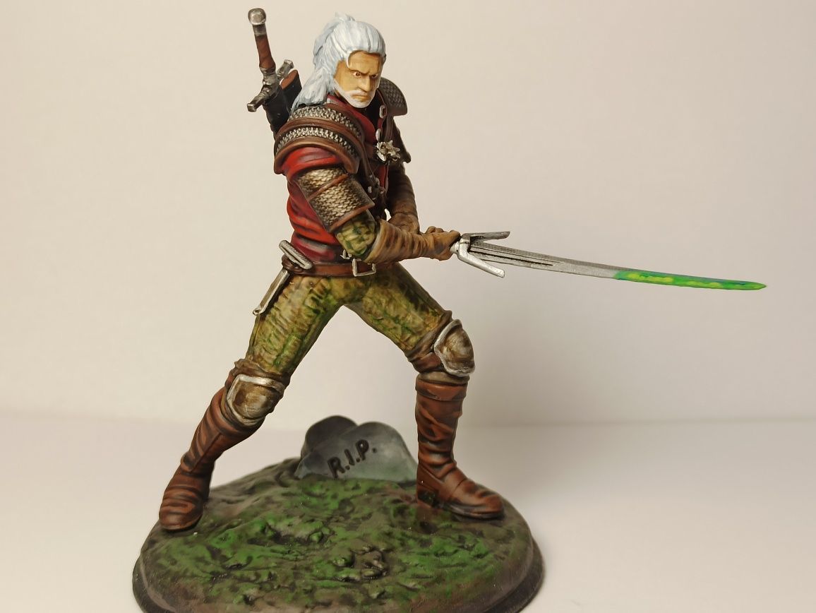 Figurka Wiedźmin Witcher ręcznie malowana wydruk 3d