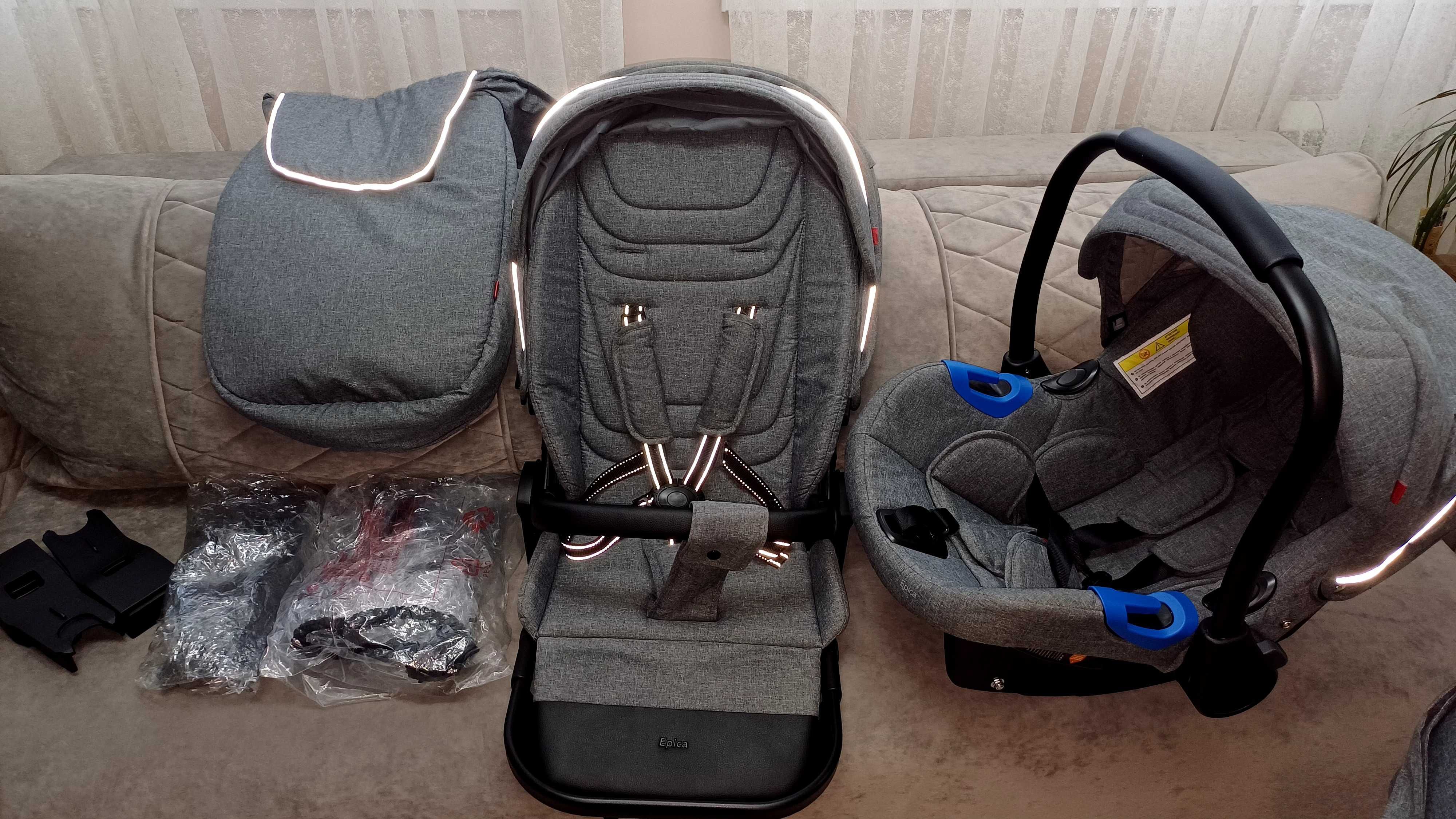 Коляска CARRELLO Epica 3в1  !ТОРГ!+подарунок