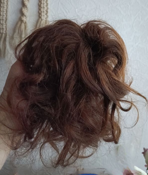 Шиньон из натуральных волос