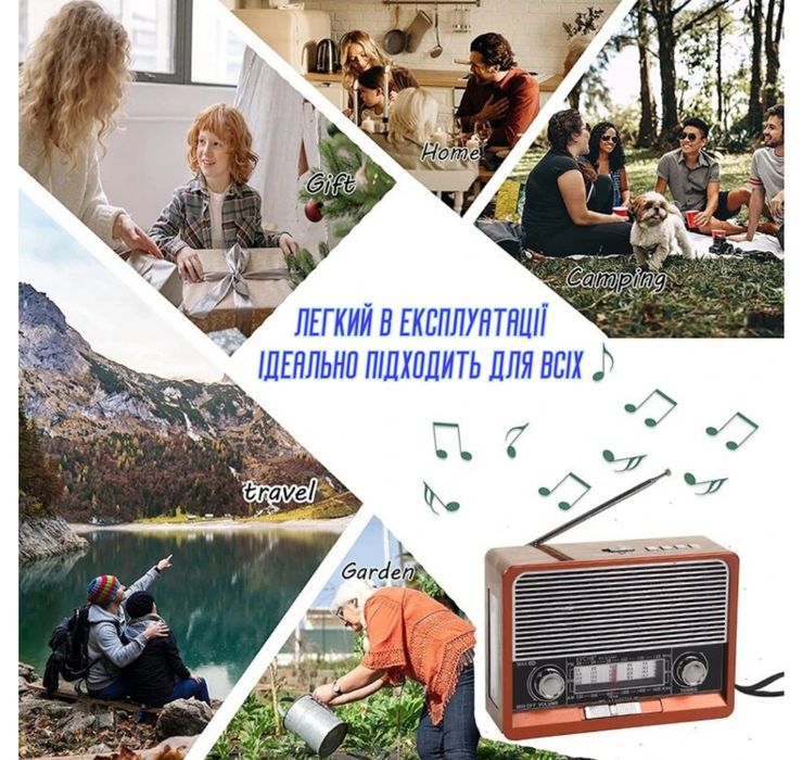 Аккумуляторные Ретро- радио 3/1,,от сети,от аккумулятора-Акция