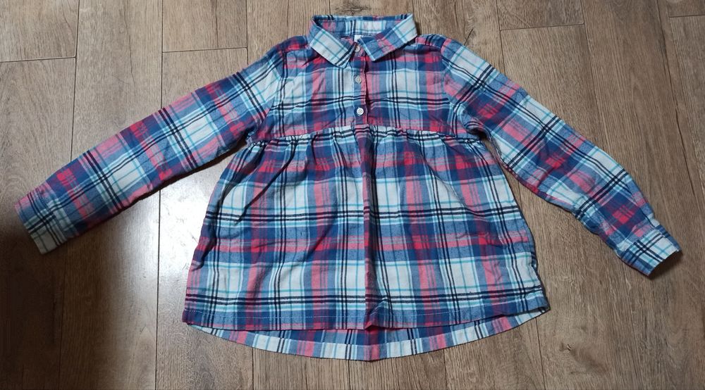 Рубашка для девочки в клетку, размер 8 Carters