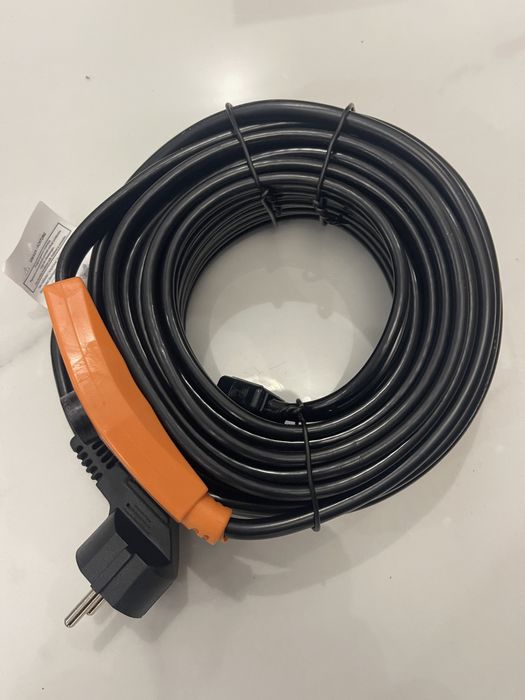Kabel grzewczy przewód grzejny z TERMOSTATEM  230V | 128W | 8M