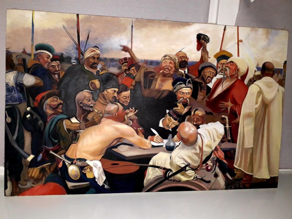 Продається картина "Козаки пишуть лист турецькому султану"