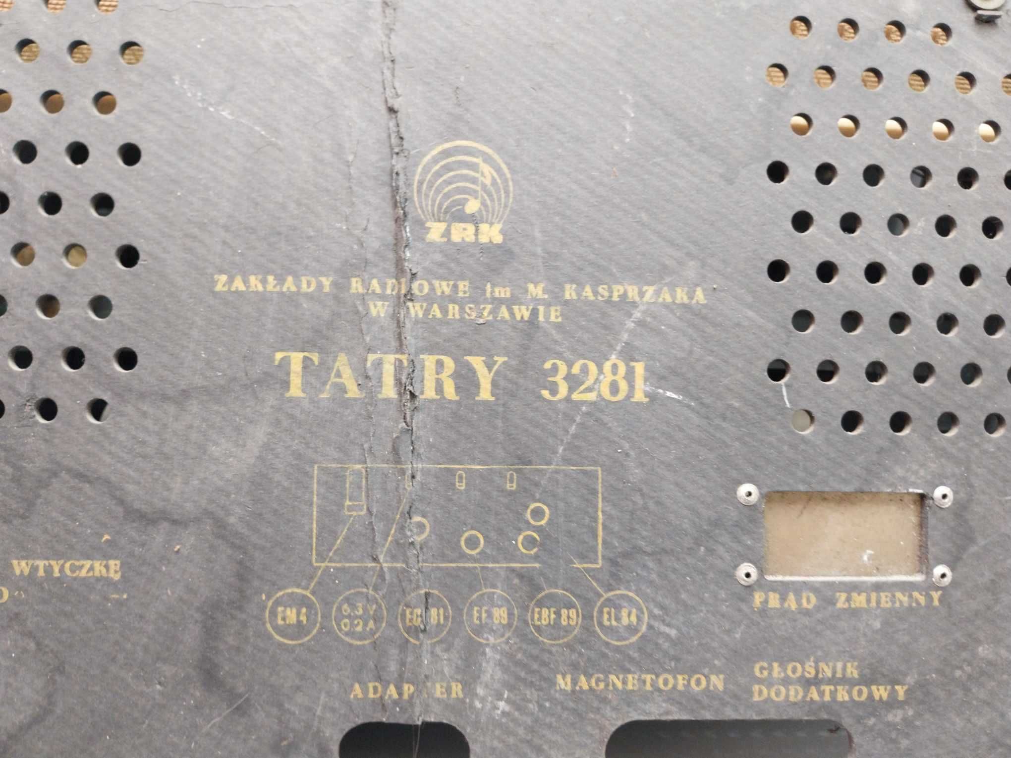 Radio lampowe TATRY 3281 Vindage Prl