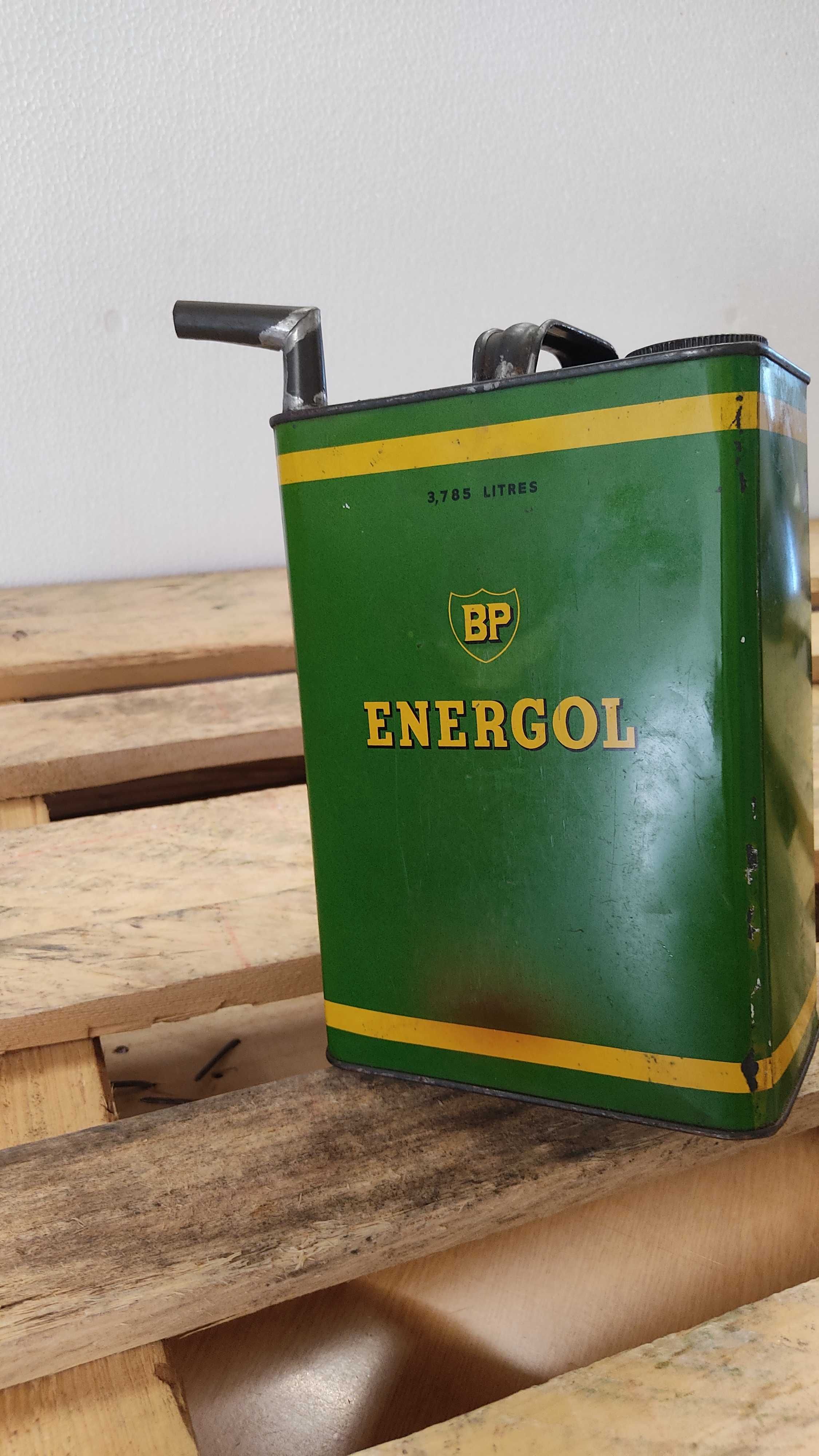 Antiga lata óleo motor Energol