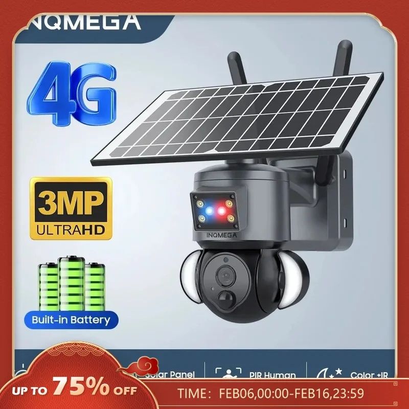 Kamera zewnętrzna solarna na kartę SIM 4G