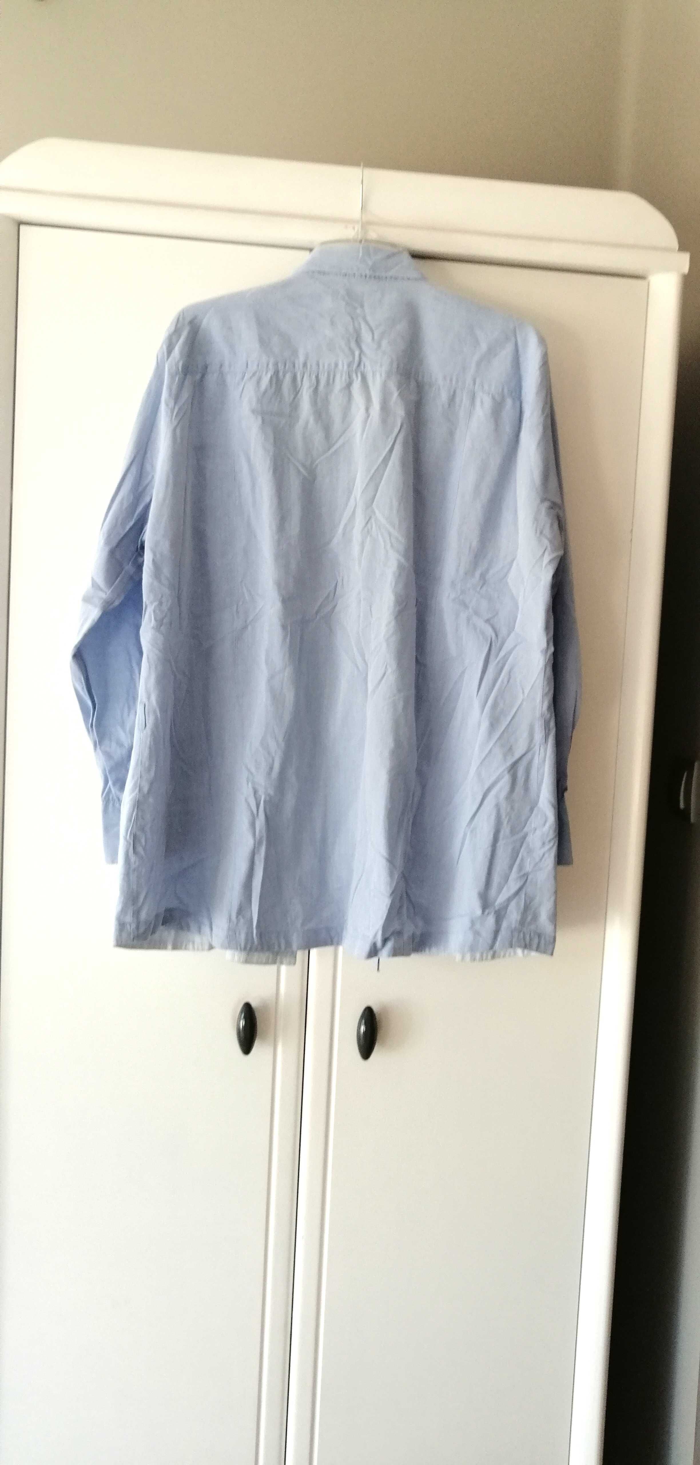 jasnoniebieska damska elegancka koszula 46XXXl reserved bluzka turkus