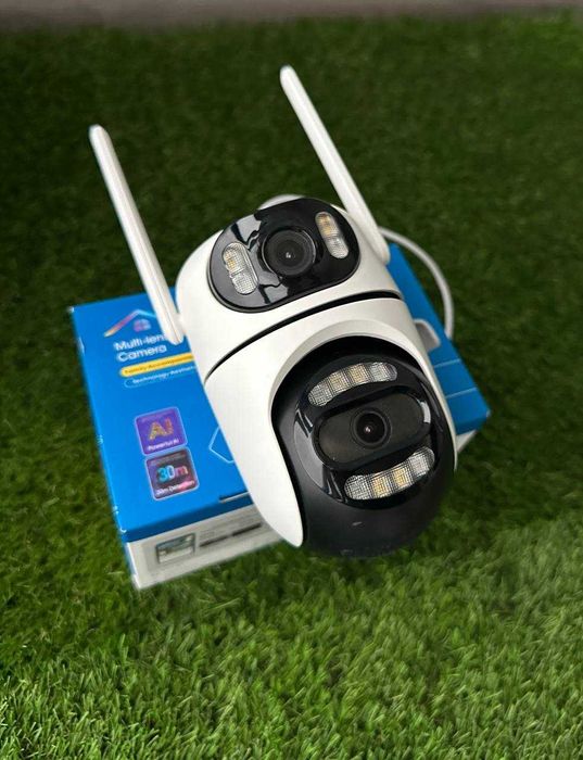 IP Wifi Камера видеонаблюдения iCsee 8МП Q2 Besder двойная уличная