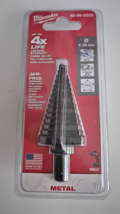 Wiertło stopniowe do metalu 6-35mm MILWAUKEE
