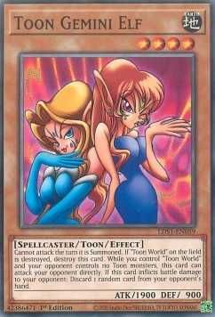 Karty Yugioh Toon Gemini Elf