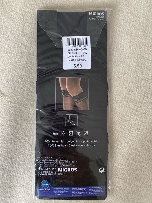 Капронові гольфи з мереживом чорні