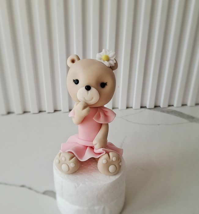 Miś z masy cukrowej na tort figurka 3D