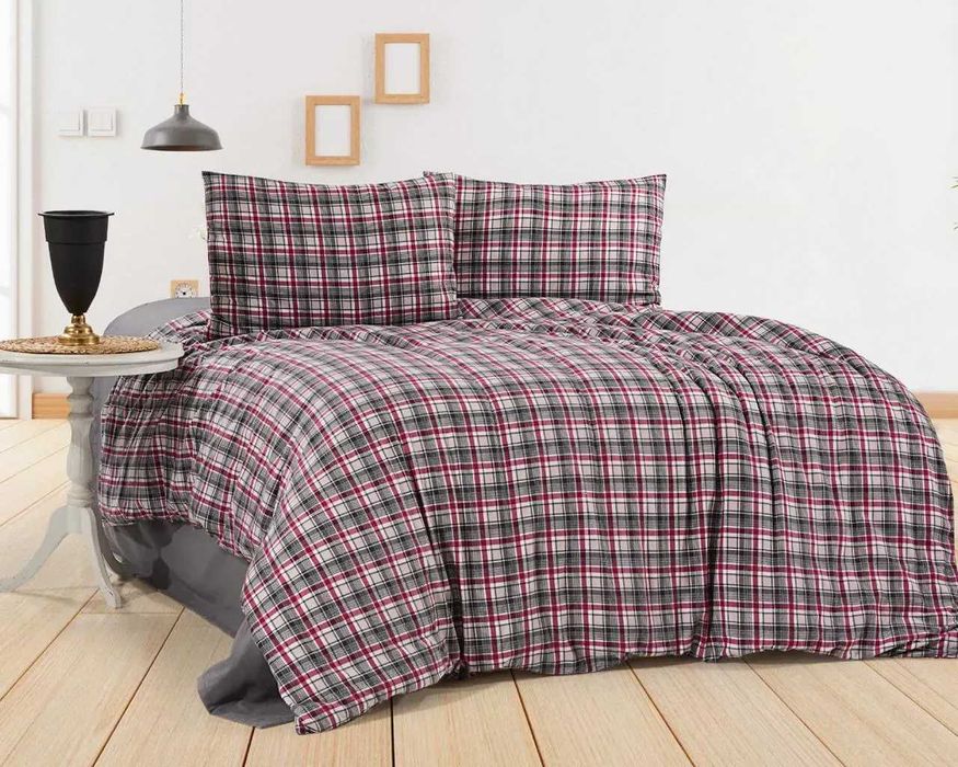 Теплий. Євро комплект постільної білизни з Фланелі.  Туреччина.