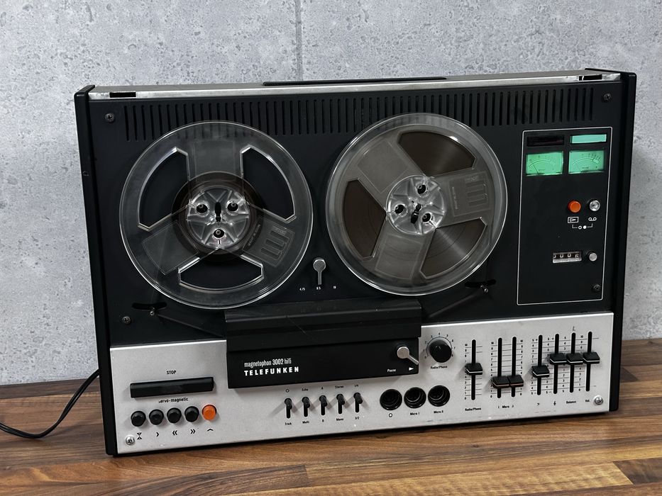Magnetofon szpulowy telefunken 3002 Hi-Fi Vintage