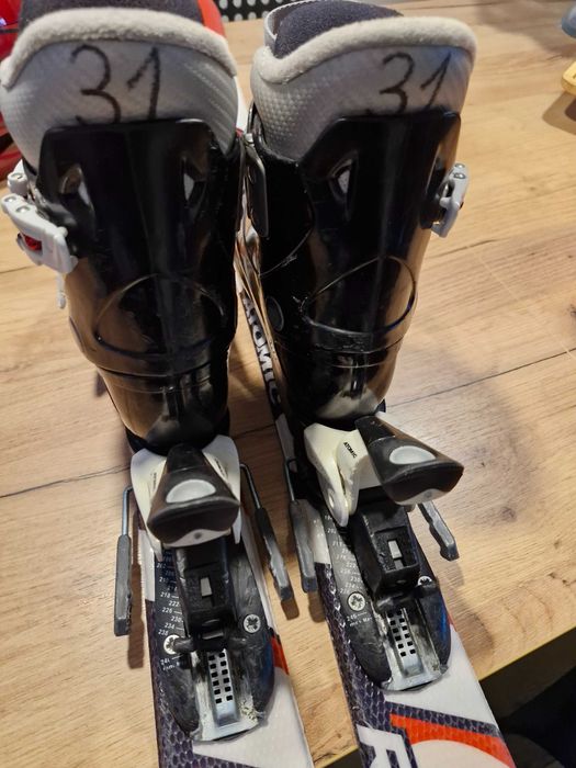 Narty Atomic reis 7, zapięcia plus buty 31 i gratis