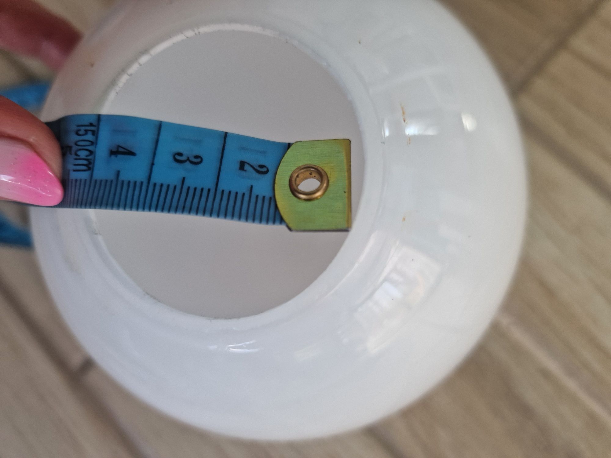 Klosz do lampy, biała kula 12 cm