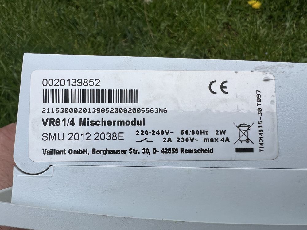 Vaillant moduł VR61 moduł mieszacza