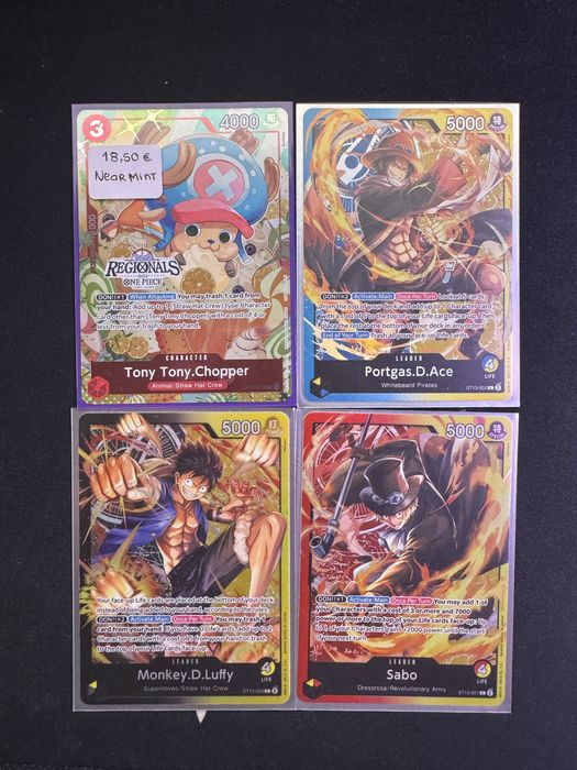 One piece cartas coleção tcg