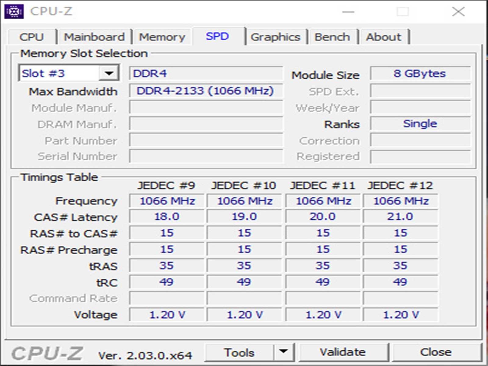 DDR4 8GB v7 vSeven 2133