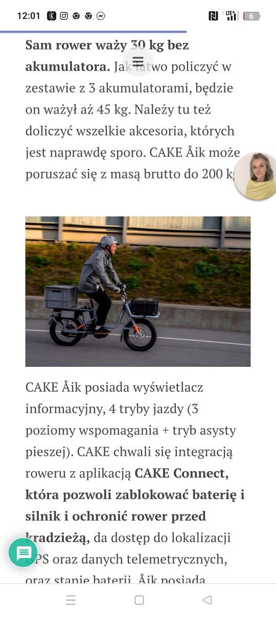 Rower elektryczny cake aik mega okazja. Najdroższe rowery świata,opis