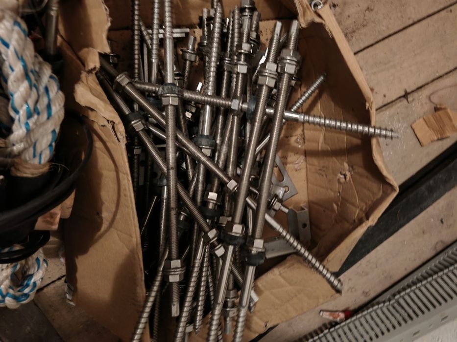 Śruba dwugwintowa dwugwint M12 x 400 mm dł. gwint do fotowoltaiki